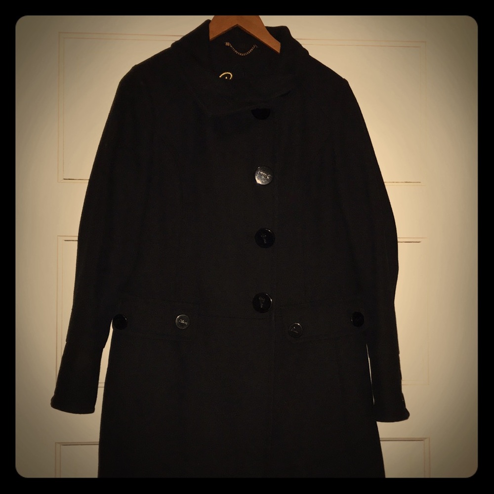 {guess} black  peacoat
